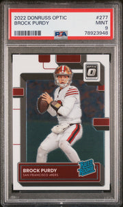 2022 Panini Donruss Optic #277 Brock Purdy PSA 9
