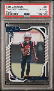 2022 Panini Absolute #122 Tyquan Thornton Blue PSA 10