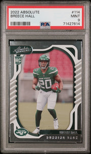 2022 Panini Absolute #114 Breece Hall PSA 9 Football