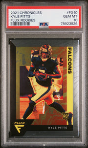 2021 Panini Chronicles Flux Rookies #FX10 Kyle Pitts Flux Rookies PSA 10