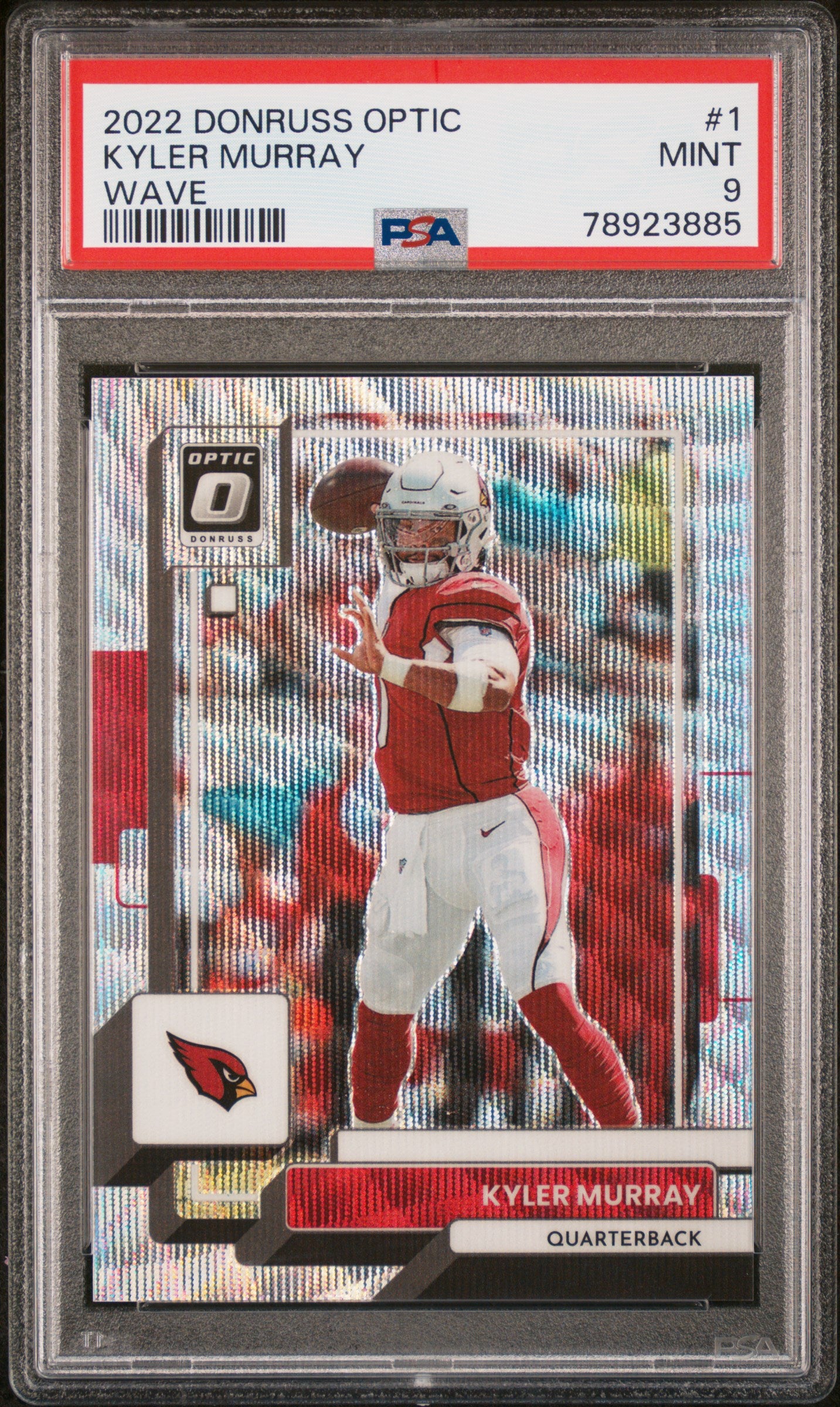 2022 Panini Donruss Optic #1 Kyler Murray Wave PSA 9
