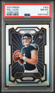 2023 Panini Prizm #303 Will Levis Variation PSA 8 Football