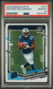 2023 Panini Donruss Optic #247 Anthony Richardson PSA 10