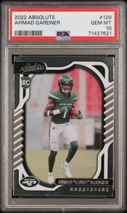 2022 Panini Absolute #128 Ahmad Gardner PSA 10 Football
