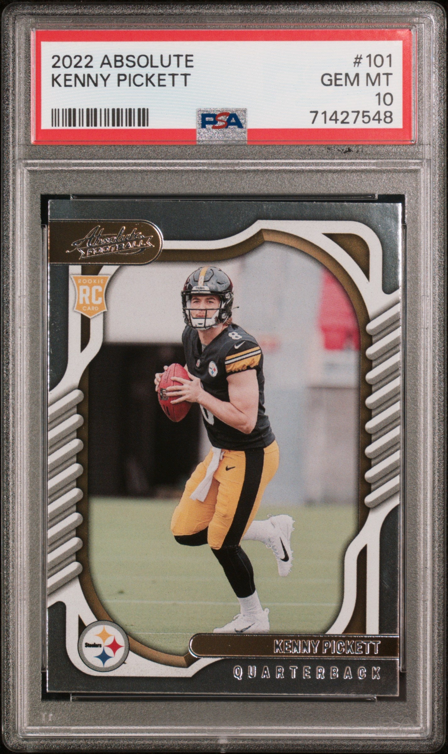 2022 Panini Absolute #101 Kenny Pickett PSA 10