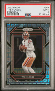 2022 Panini Prizm #263 Trey Lance Pandora PSA 9