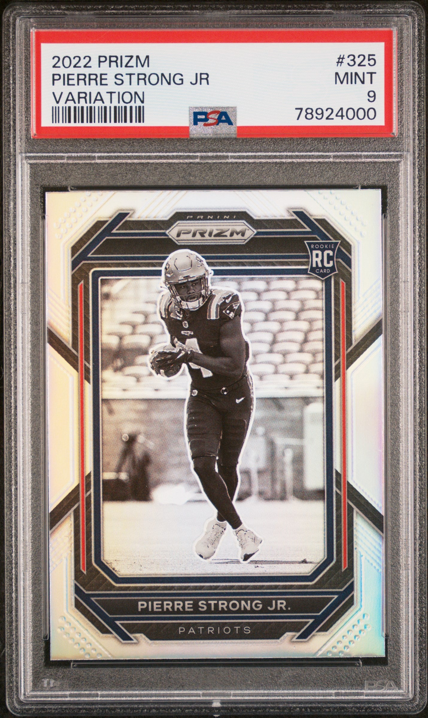 2022 Panini Prizm #325 Pierre Strong Jr Variation PSA 9