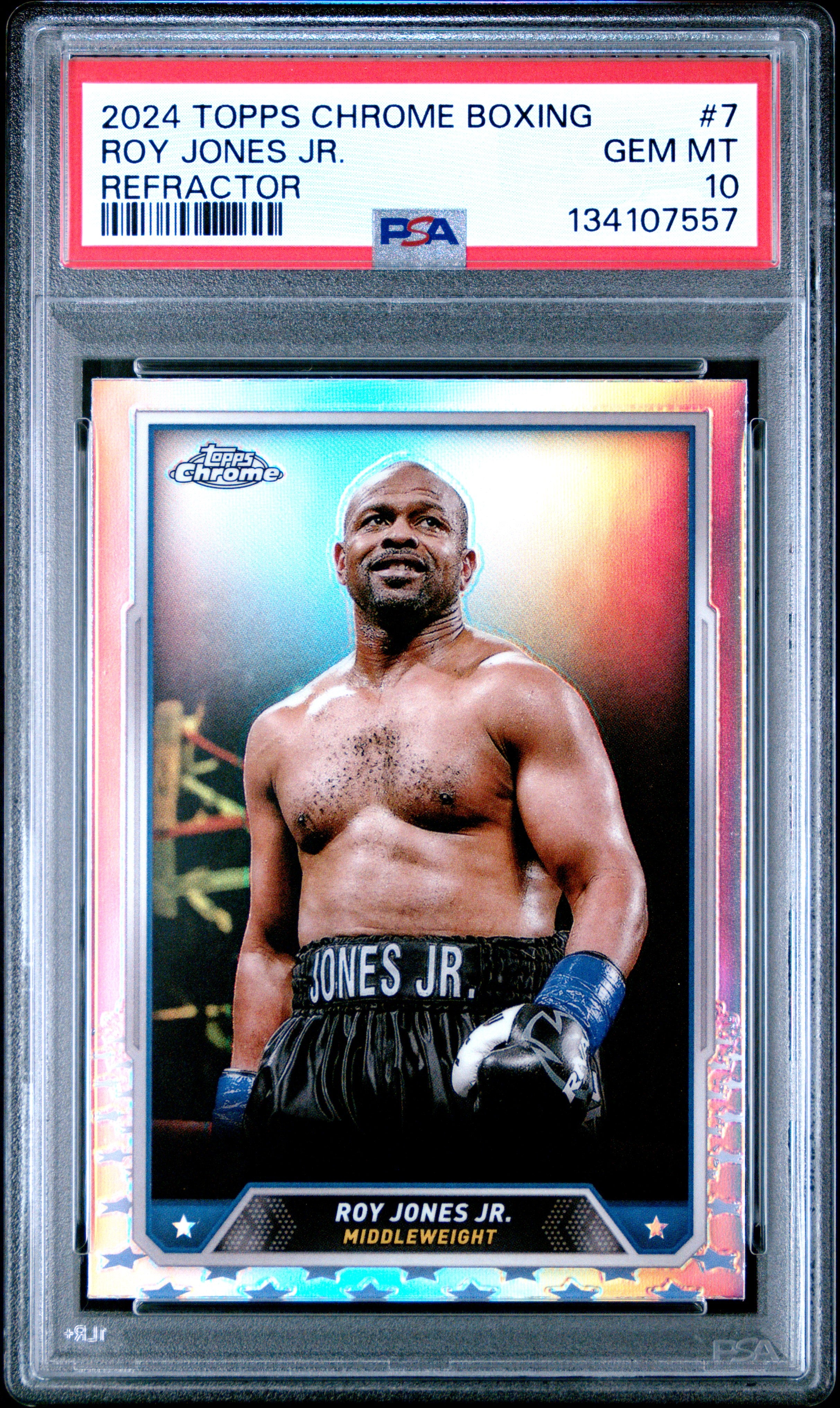 2024 Topps Chrome Boxing #7 Roy Jones Jr. Refractor PSA 10