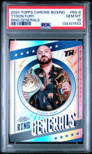 2024 Topps Chrome Boxing Ring Generals #RG-6 Tyson Fury PSA 10