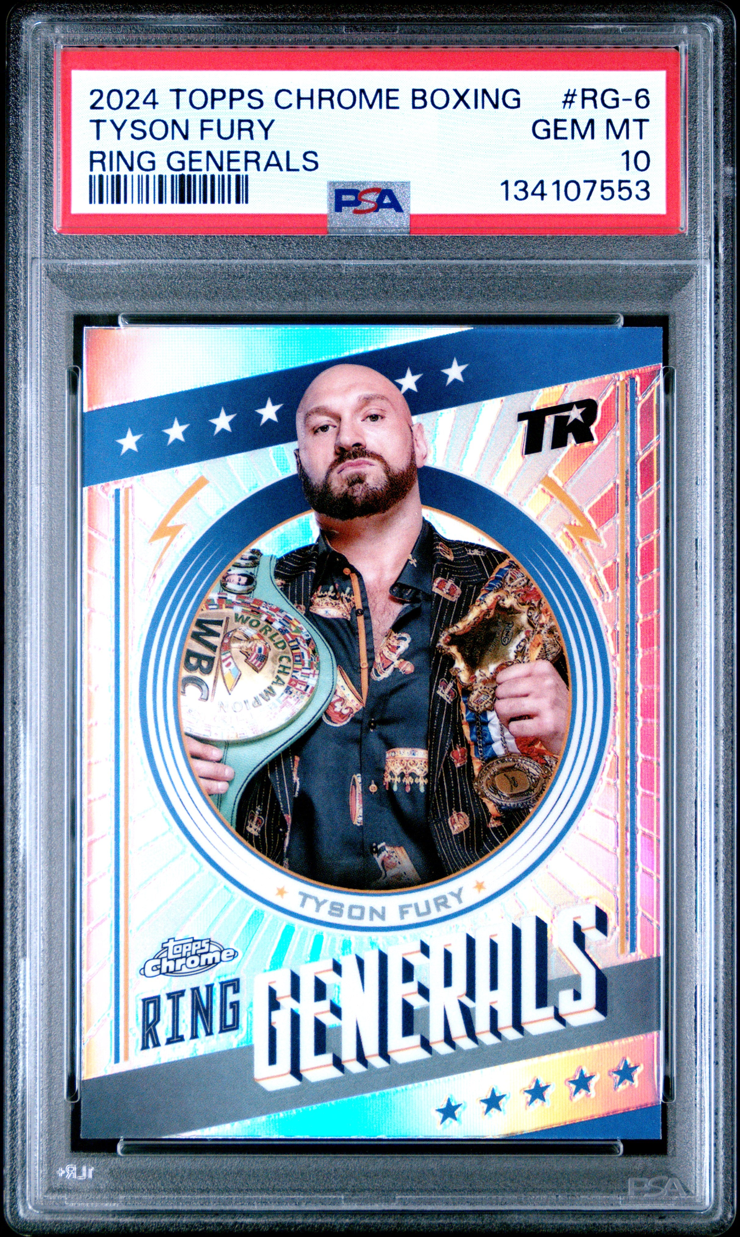 2024 Topps Chrome Boxing Ring Generals #RG-6 Tyson Fury PSA 10