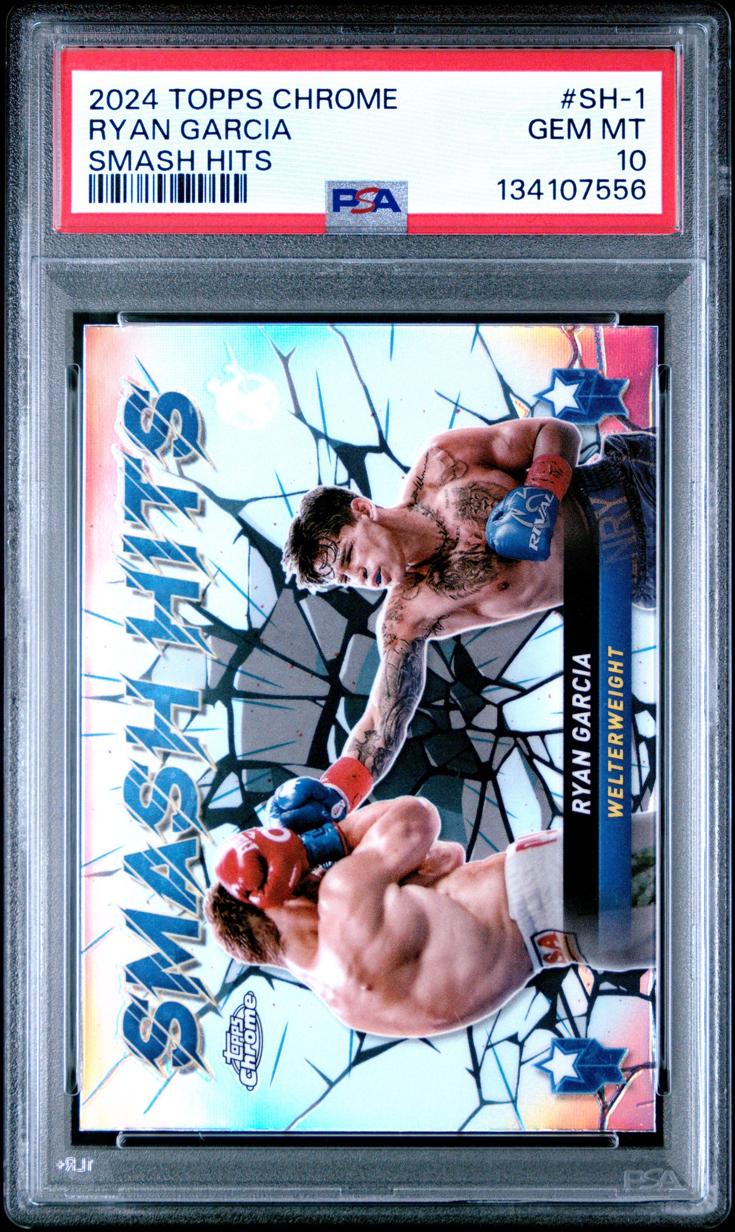 2024 Topps Chrome Boxing Smash Hits #SH-1 Ryan Garcia PSA 10