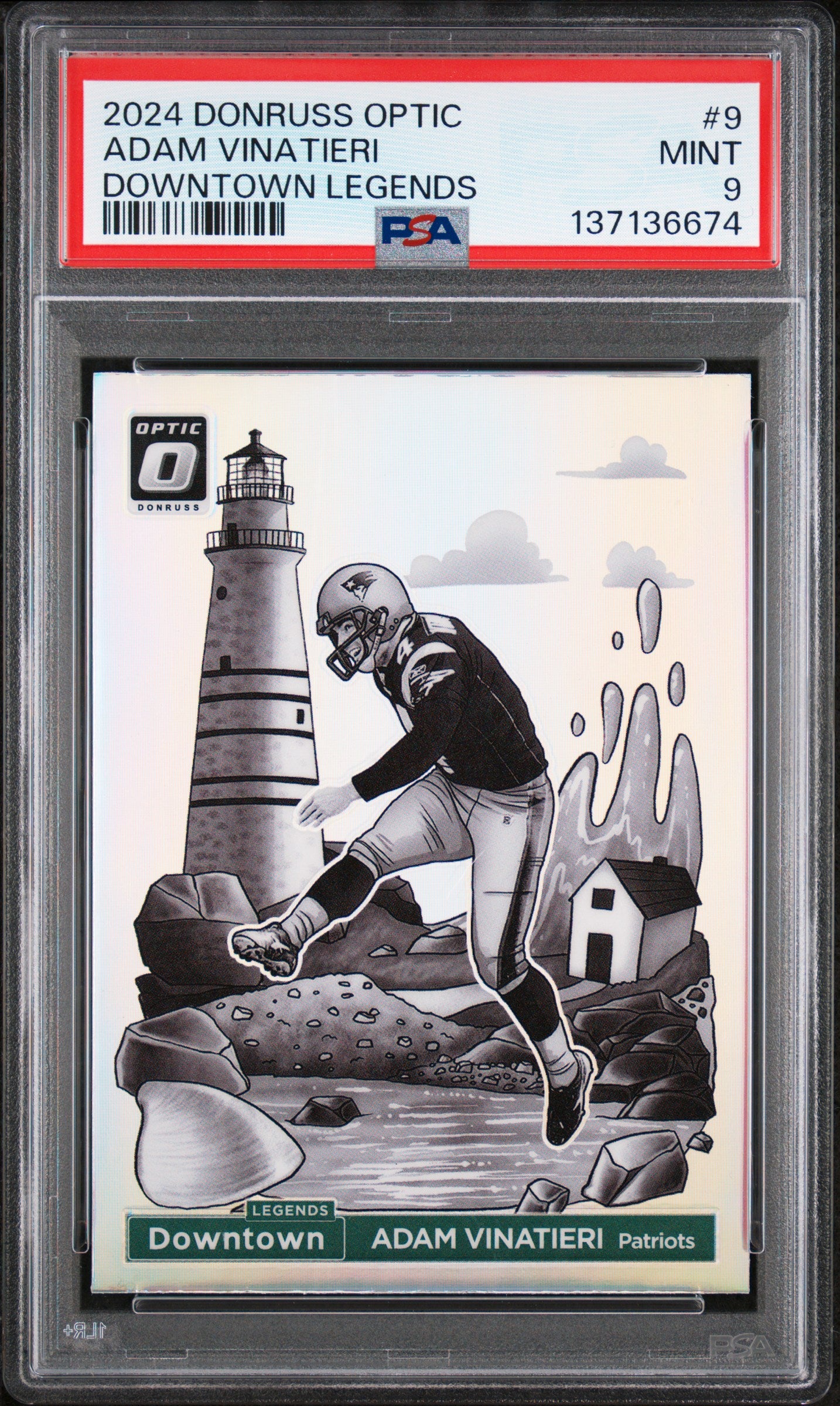 2024 Panini Donruss Optic Downtown Legends #9 Adam Vinatieri PSA 9