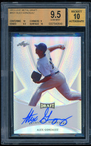 2013 Leaf Metal Draft #AG1 Alex Gonzalez BGS 9.5