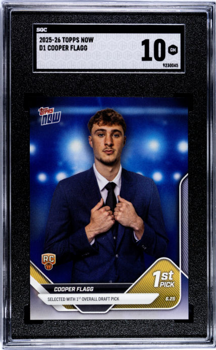 2025-26 Topps Now #D1 Cooper Flagg SGC 10