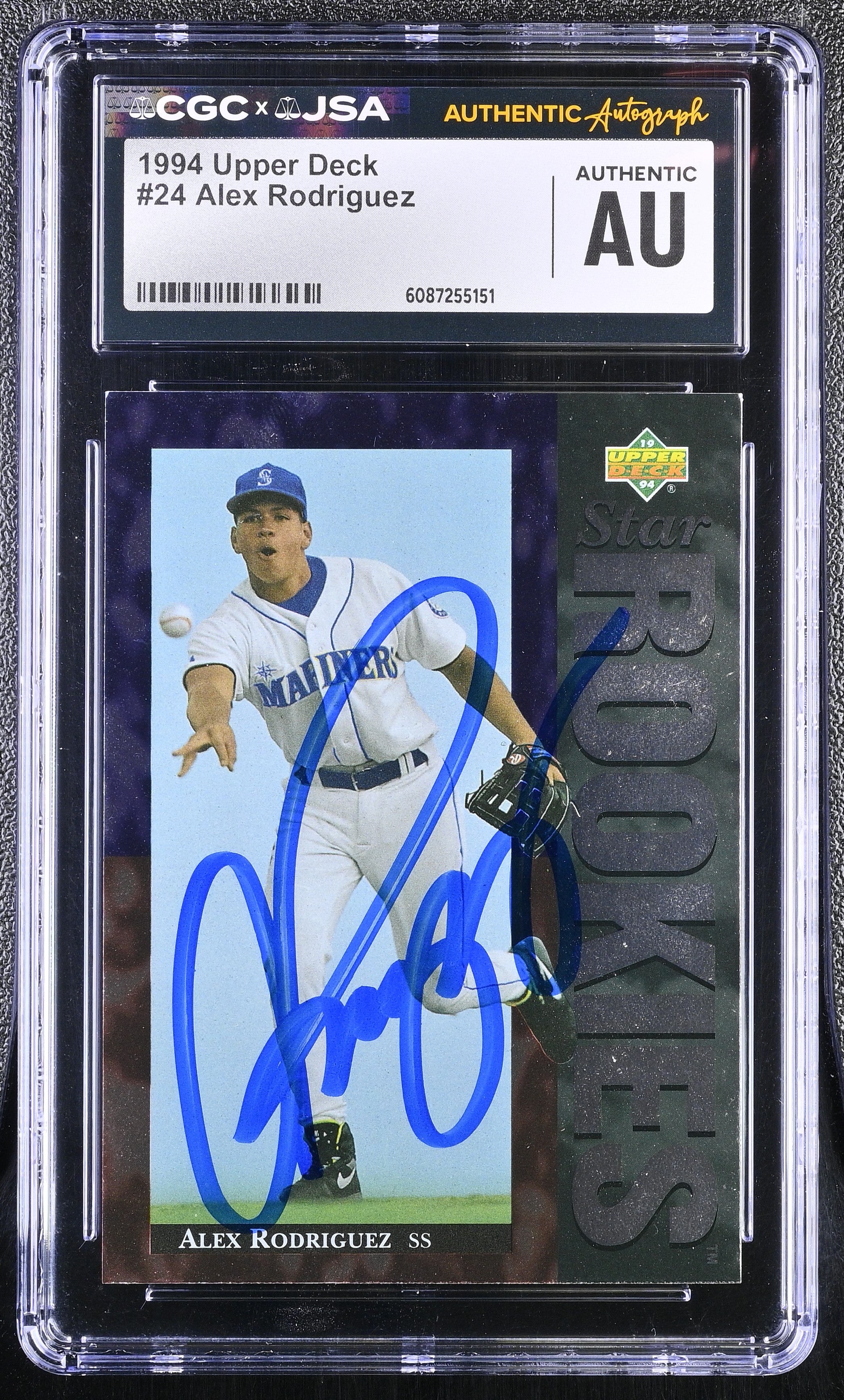 #24 Alex Rodriguez CGC Authentic