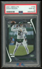 2021 Panini Absolute #102 Zach Wilson PSA 10 Football