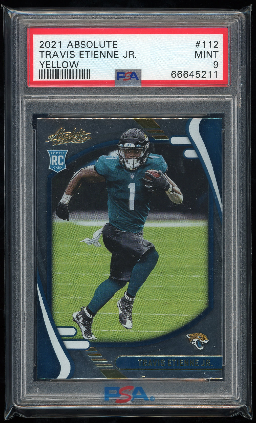 2021 Panini Absolute #112 Travis Etienne Jr. Yellow PSA 9
