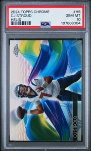 2024 Topps Chrome Helix #H6 Cj Stroud PSA 10 Football