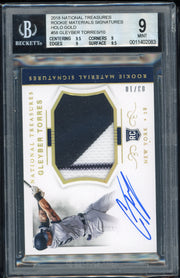 2018 Panini National Treasures Rookie Holo  Gleyber Torres/10 BGS 9.0 Baseball