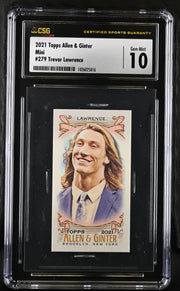 2021 Allen & Ginter #279 Trevor Lawrence Mini CGC 10 Football Baseball