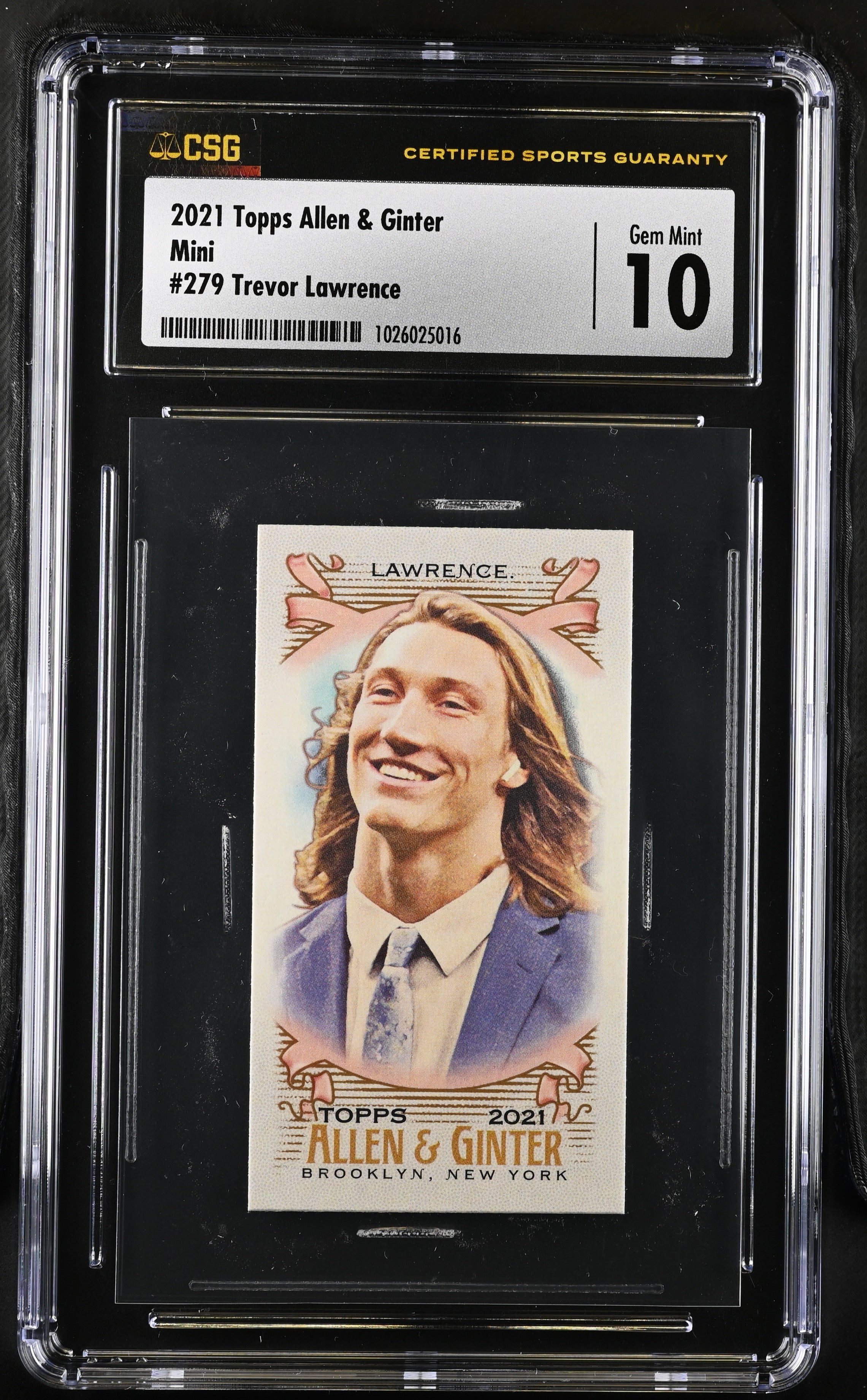 2021 Allen & Ginter #279 Trevor Lawrence Mini CGC 10 Football Baseball