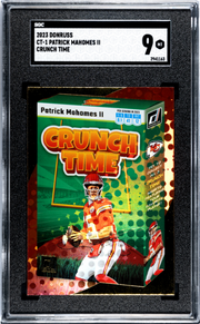 2023 Donruss #CT-1 Patrick Mahomes II Crunch Time SGC 9 Football