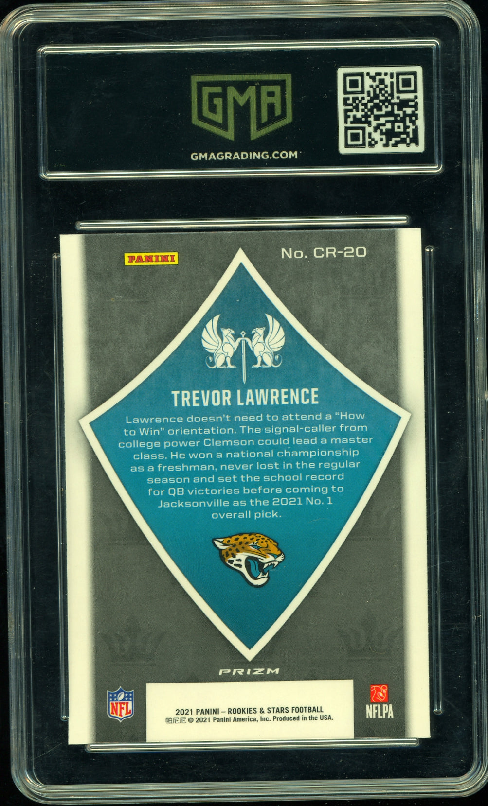 2021 Panini Rookies & Stars #CR-20 Trevor Lawrence Crusade Silver Football