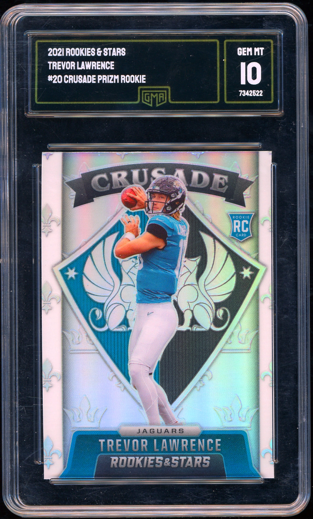 2021 Panini Rookies & Stars #CR-20 Trevor Lawrence Crusade Silver Football