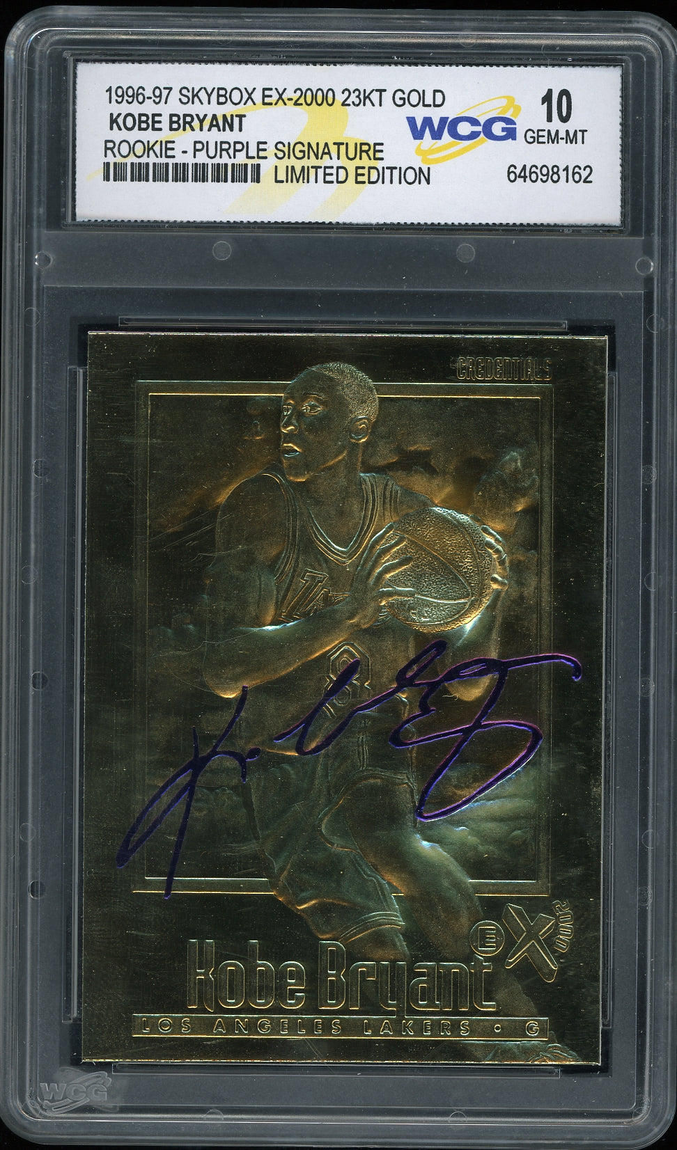 1996-67 SkyBox E-X Century  Kobe Bryant basketball