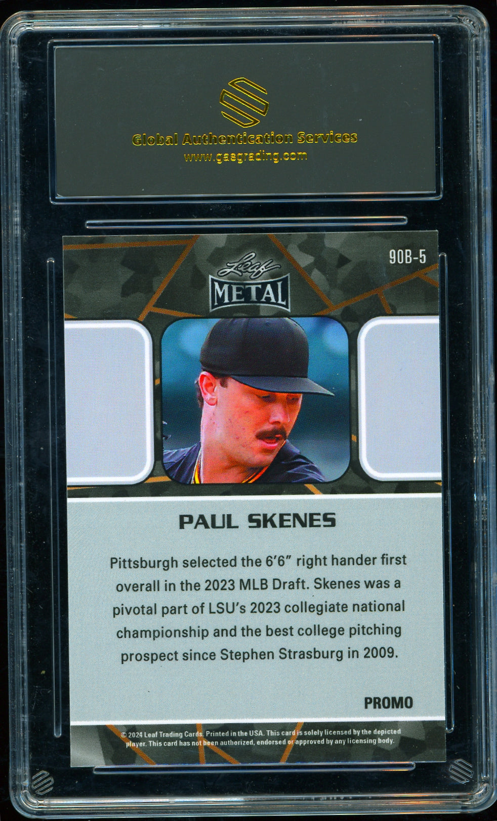 2024 Leaf Collective Promo - Shimmer Light Blue #90B-5 Paul Skenes