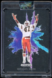 2024 Panini Prizm Draft Picks #CB-26 Michael Irvin Colorblast Black Football