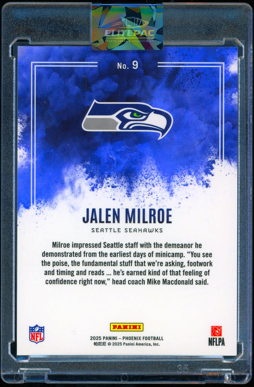 2025 Panini Phoenix #9 Jalen Milroe Color Blast Football