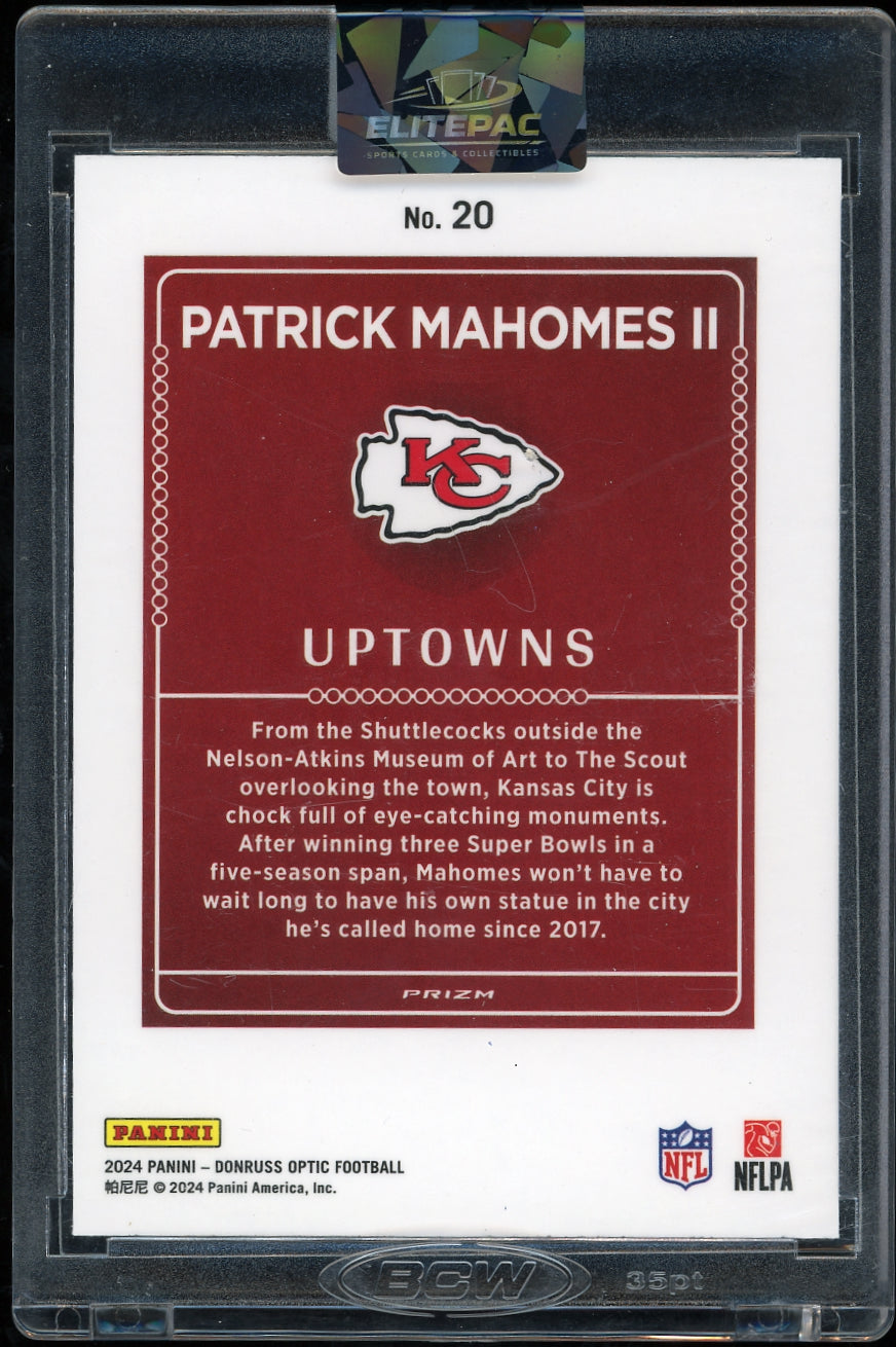 2024 Donruss Optic #20 Patrick Mahomes II Uptowns Football