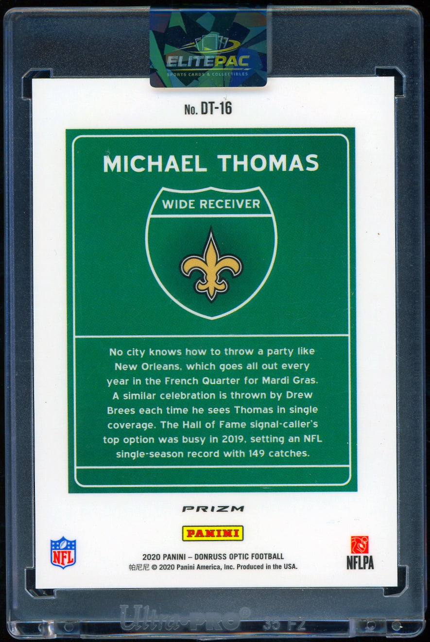 2020 Donruss #D-MT Michael Thomas Downtown Football