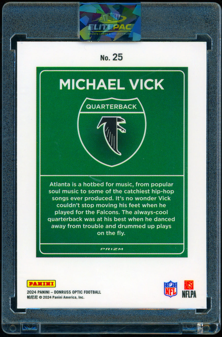 2024 Donruss Optic #25 Michael Vick Downtown! Football