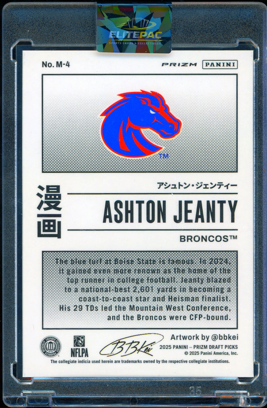 2025 Panini Prizm Draft Picks #M-4 Ashton Jeanty Manga Football