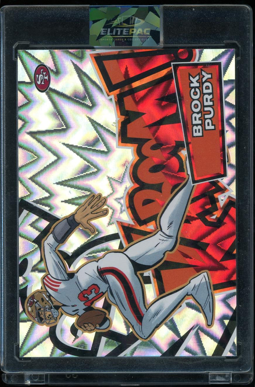 2025 Panini Absolute #25 Brock Purdy Kaboom! Horizontal Football