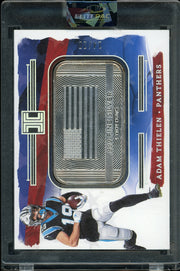 2023 Panini Impeccable #USA-AT Adam Thielen Silver USA Flag #/20 Football