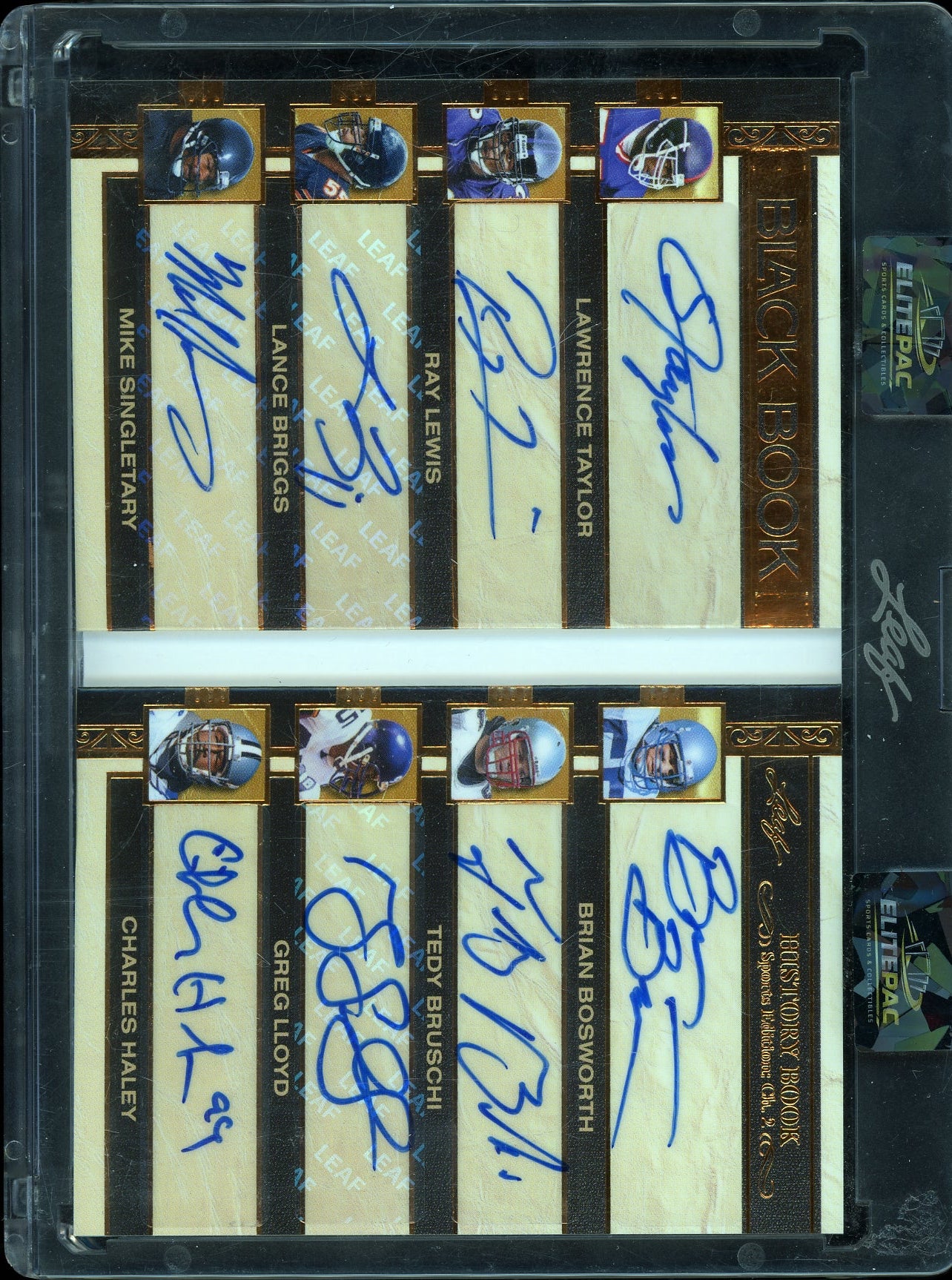 2025 Leaf History Book Sports Edition Black Book Bronze Foil Football
