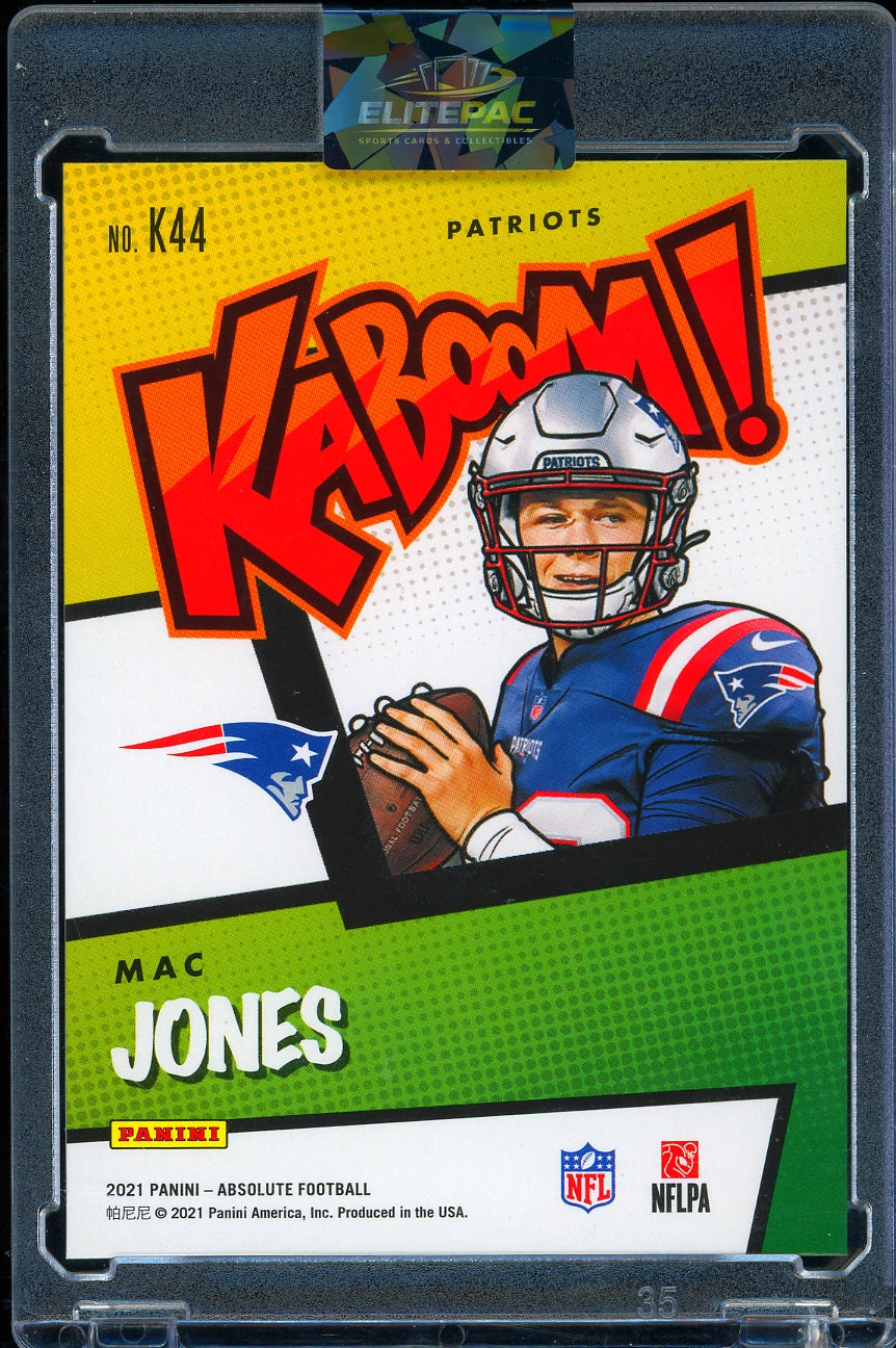 2021 Panini Absolute #K44 Mac Jones Kaboom football