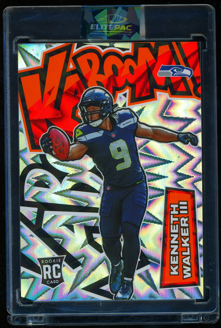 2022 Panini Absolute #K40 Kenneth Walker III Kaboom Vertical football