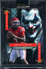 2025 Wild Card Jokers Wild- Cross Hatch Jokers Devon Dampier #/1 football