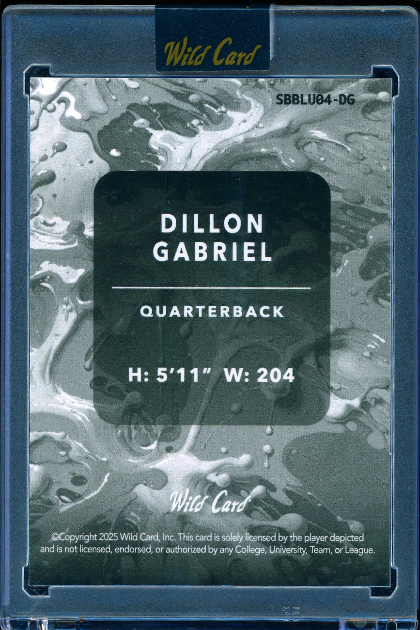 2025 Wild Card Splat Hobby Jumbo - Dillon Gabriel #/7 football