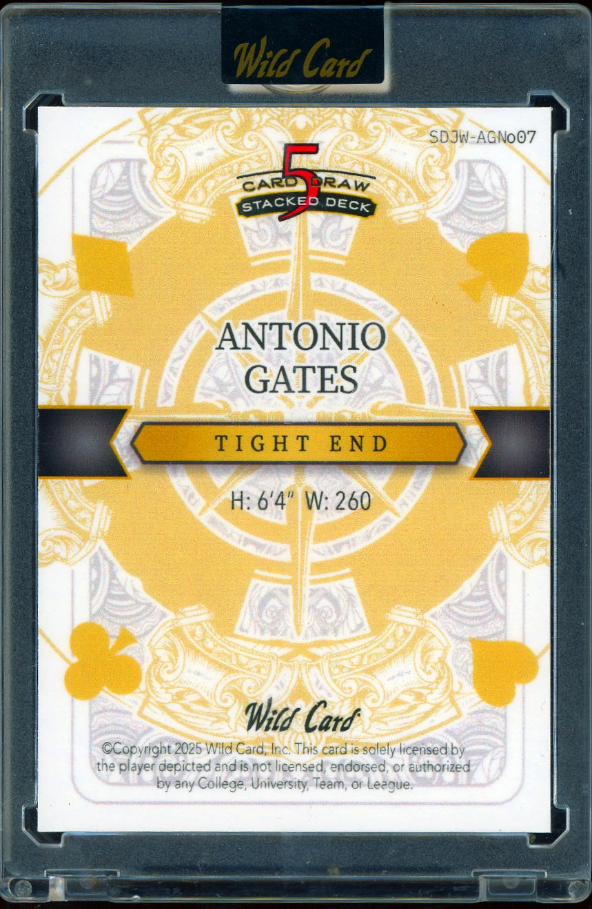 2025 Wild Card Jokers Wild - Antonio Gates #/1 football