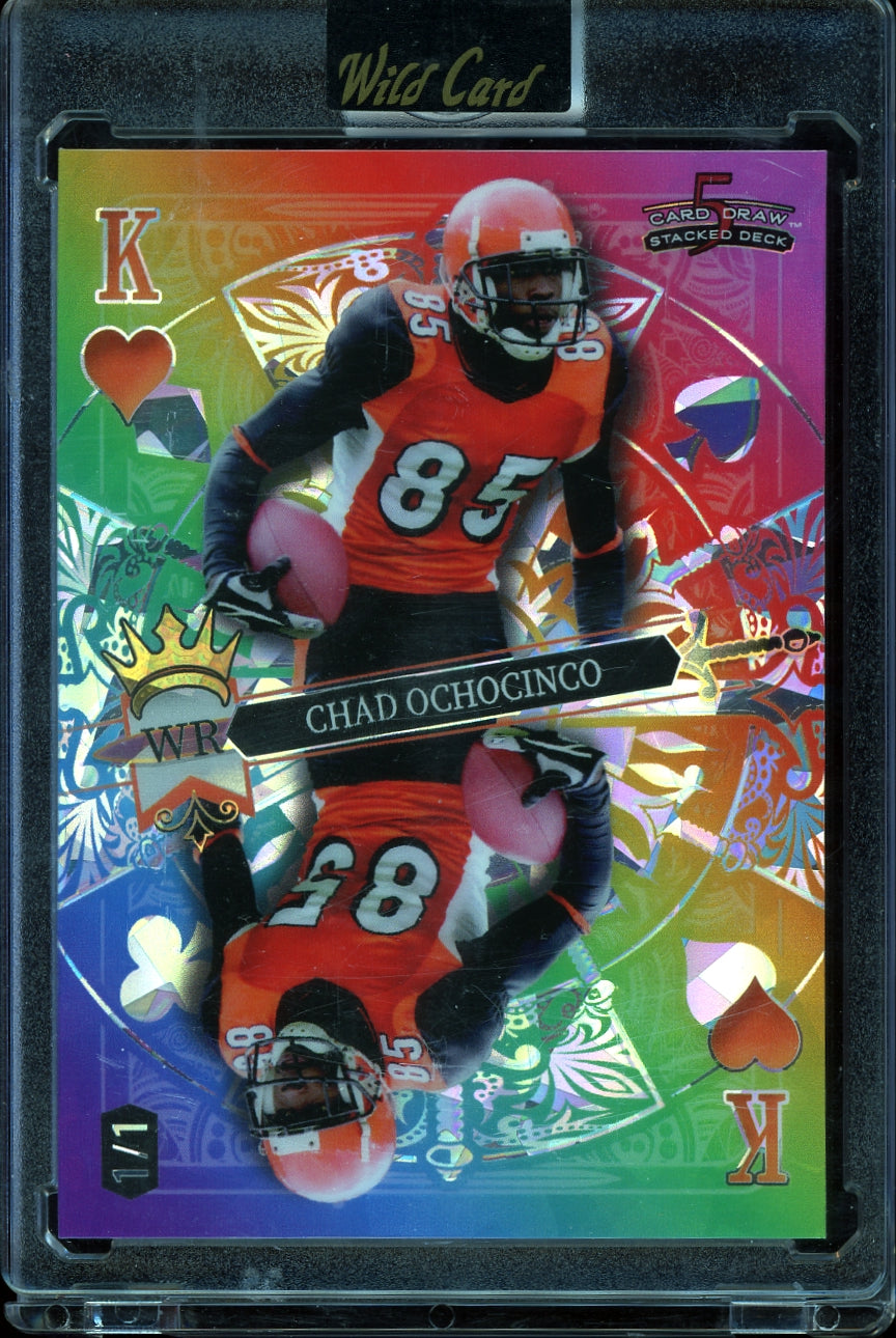 2024 Wild Card 5 Card Draw  Chad Ochocinco Auto 2UP King Rainbow #/1 football
