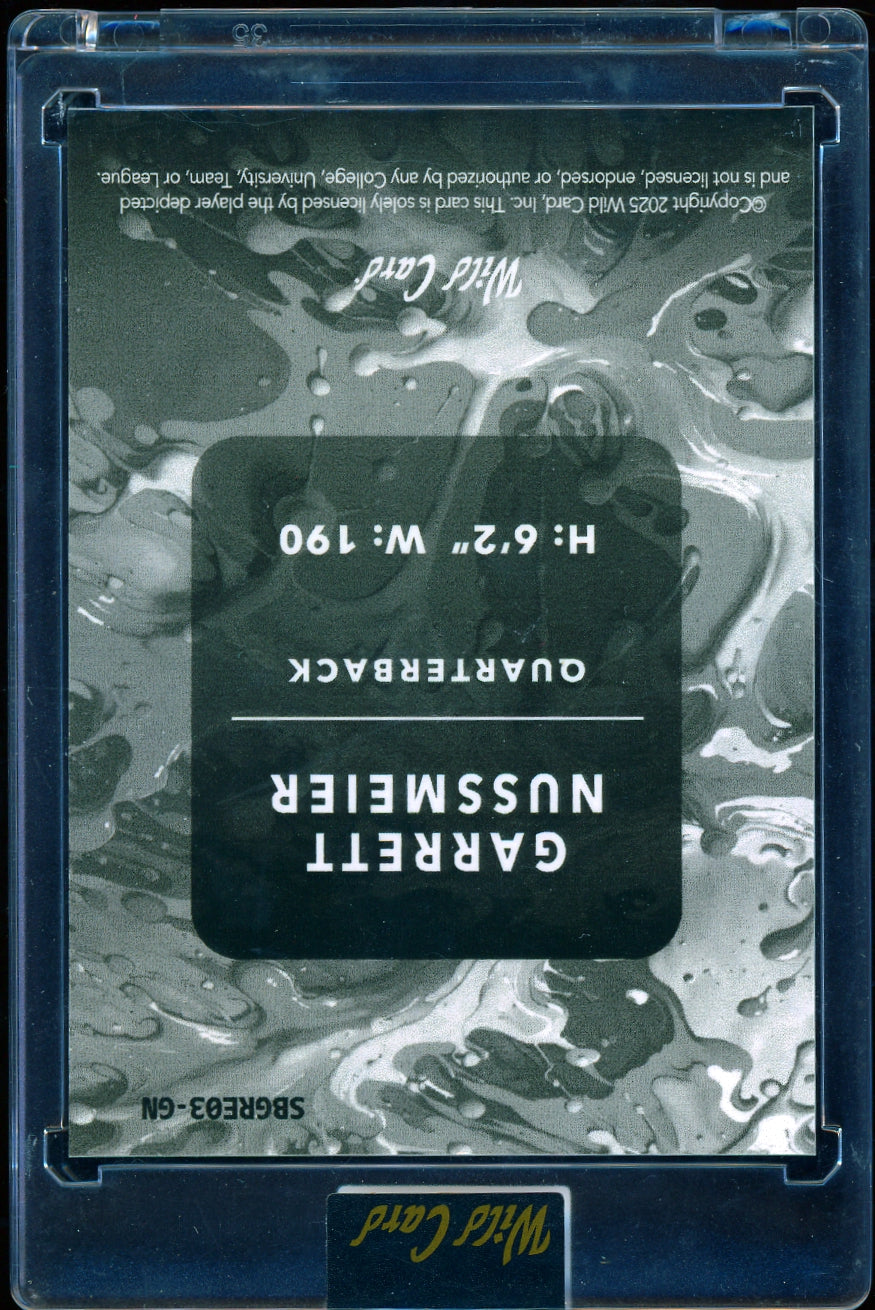 2025 Wild Card Splat Hobby Jumbo -Garrett Nussmeier #/10 football