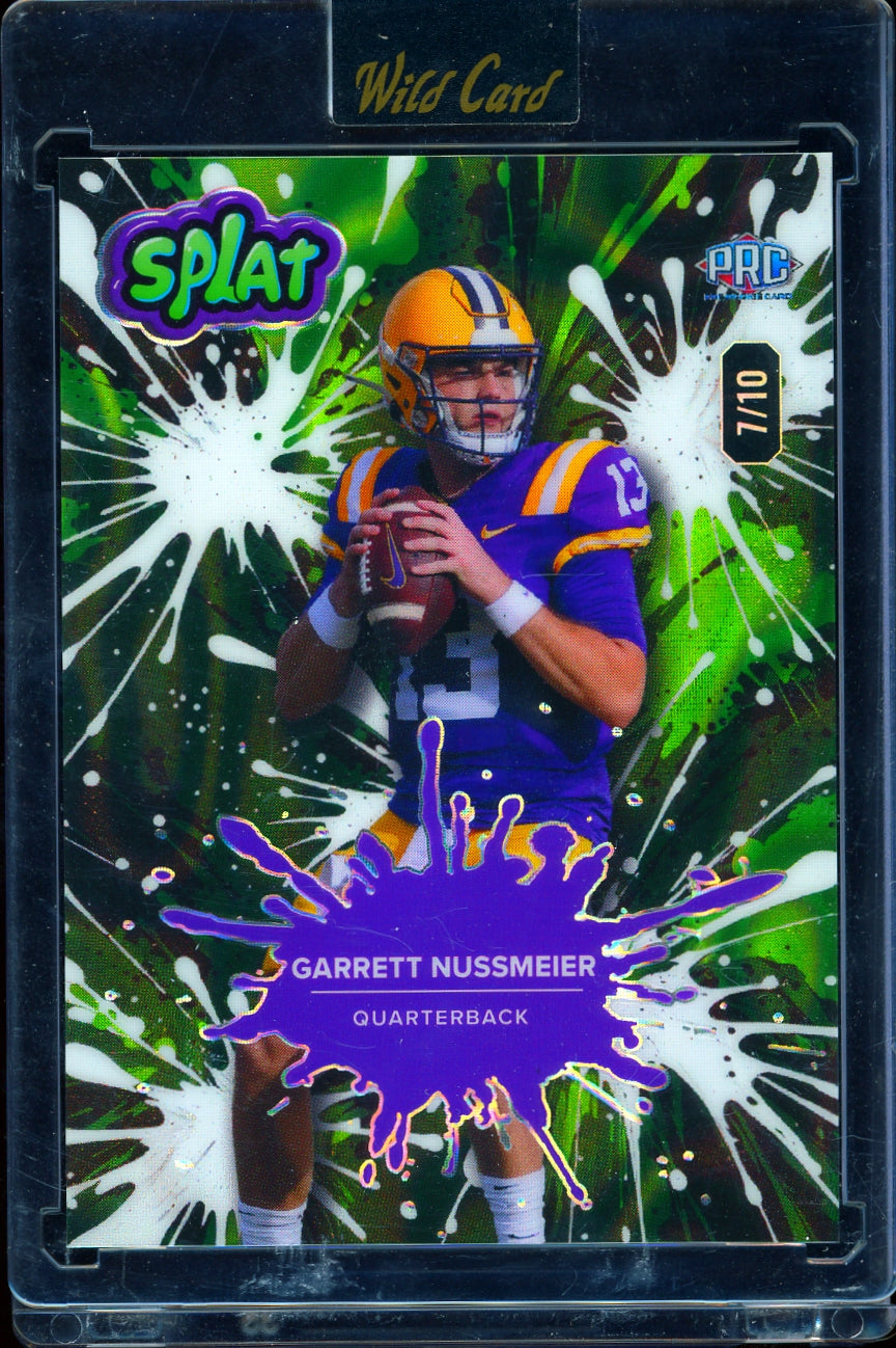 2025 Wild Card Splat Hobby Jumbo -Garrett Nussmeier #/10 football