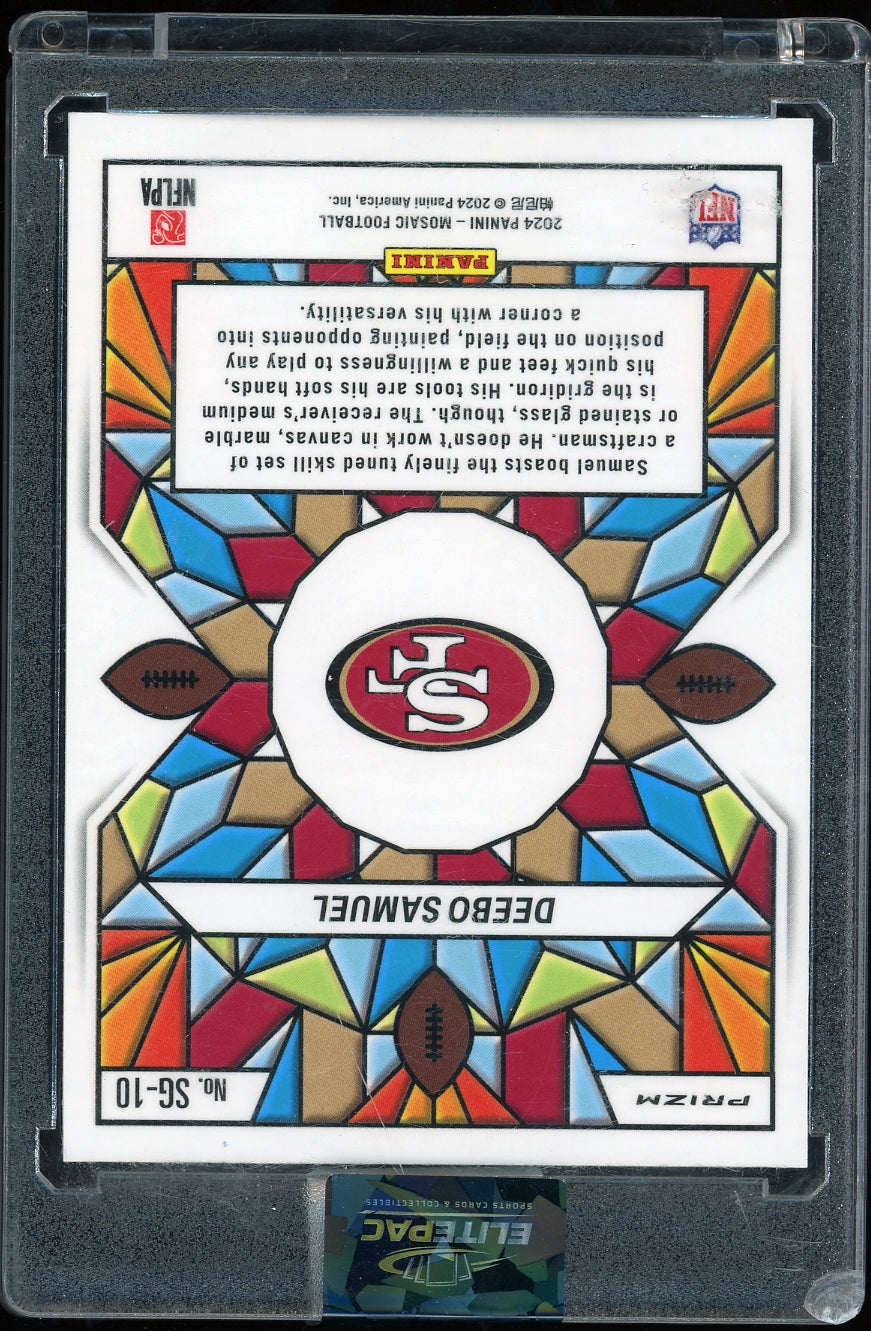 2024 Panini Mosaic #SG-10 Deebo Samuel Stained Glass football