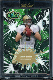 2025 Wild Card Splat Hobby Jumbo - Green Scoth Plaid Drew Brees #/8 football