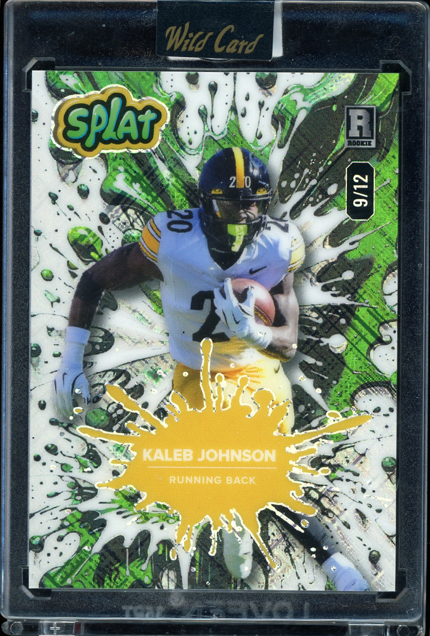 2025 Wild Card Splat Hobby Jumbo - Green Mojo  Kaleb Johnson #/12 football